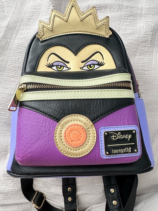 Loungefly Handbags - Loungefly Disney Villain Queen Purple Black Gold Mini Backpack